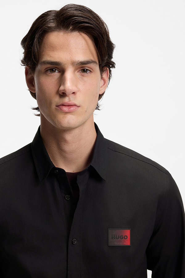 ΠΟΥΚΑΜΙΣΟ HUGO - 001 ΜΑΥΡΟ